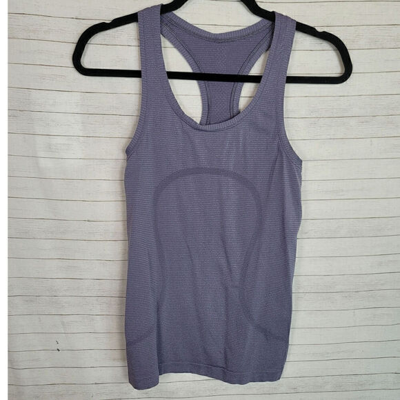 Lululemon Swiftly Speed Racerback in Purple Quartz, sz 4 - Picture 1 of 8